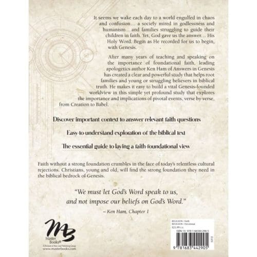 Creation to Babel Book Back Cover
