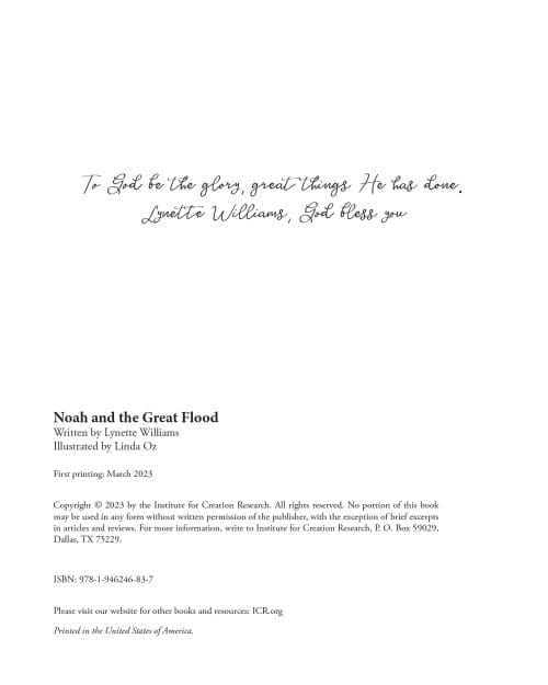 Noah and the Great Flood Book 1