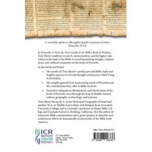 Proverbs Commentary back cover