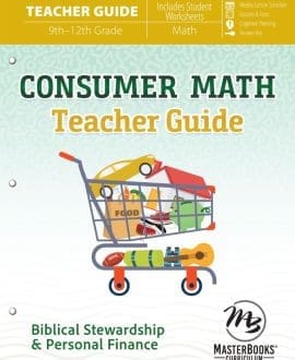 Consumer Math: Teacher Guide Book by Katherine Hannon | MB - Homeschool