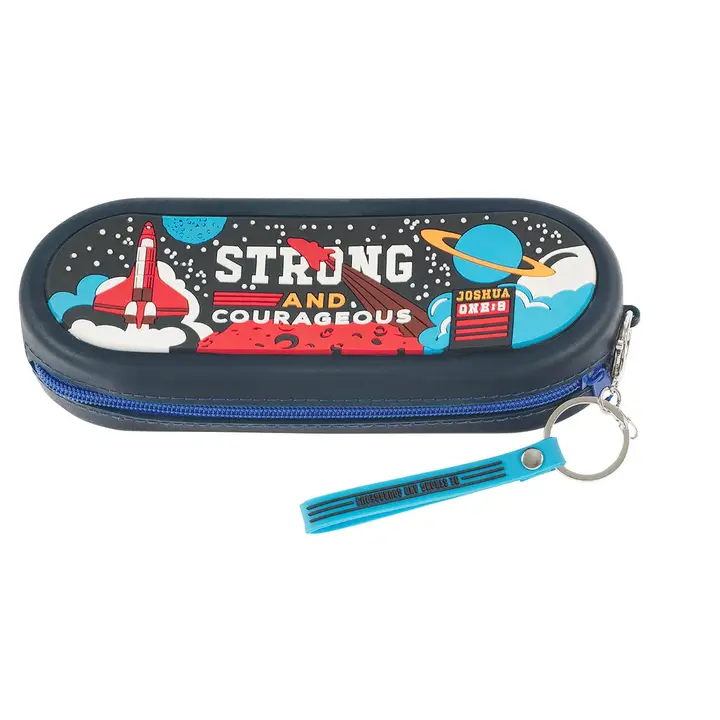 Strong and Courageous Pencil Case