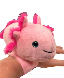 Axolotl Plush Stuffed Animal with Two Slap Bracelets