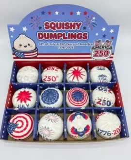 4th of July Squishy Dumplings Squeeze Toy by Sparkling Extras I Faire